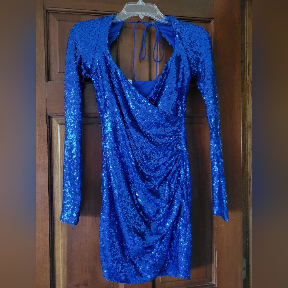 Lucy in the Sky Blue Sequin Dress